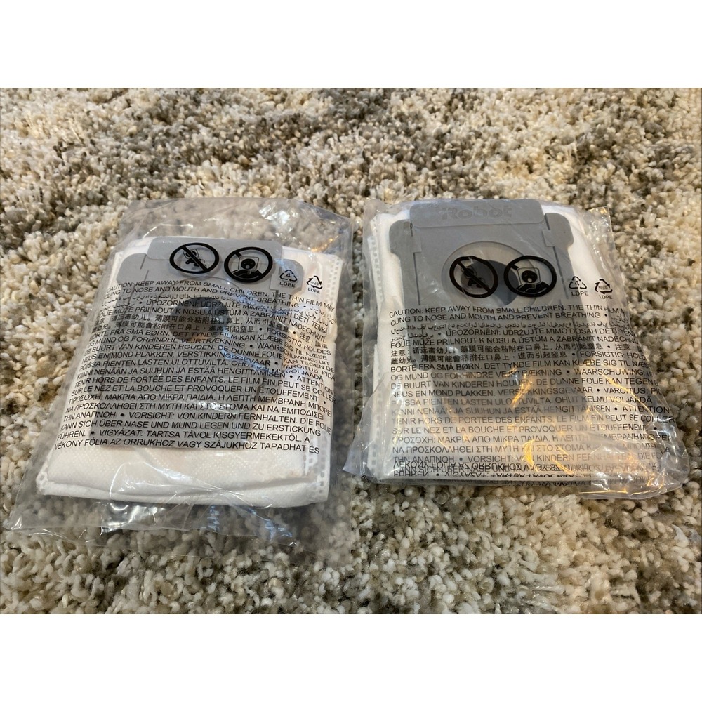 Lot of‎ 2 iRobot Dirt Disposal Bags Replacements For Clean Base Automatic